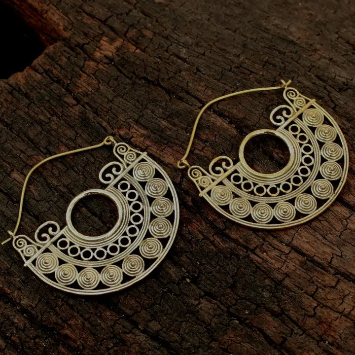 Brass Lila Earrings