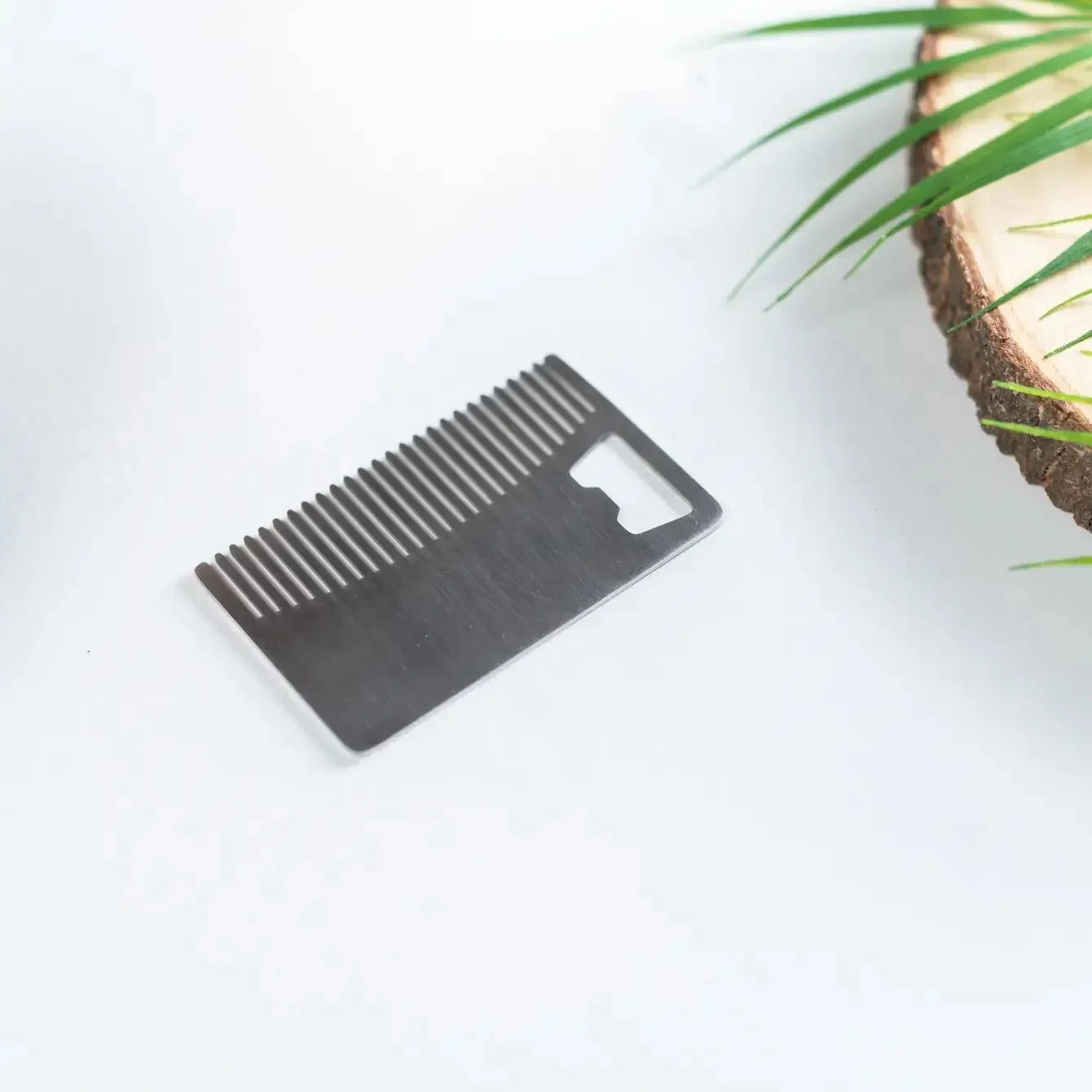 Stainless Steel Beard Comb and Bottle Opener