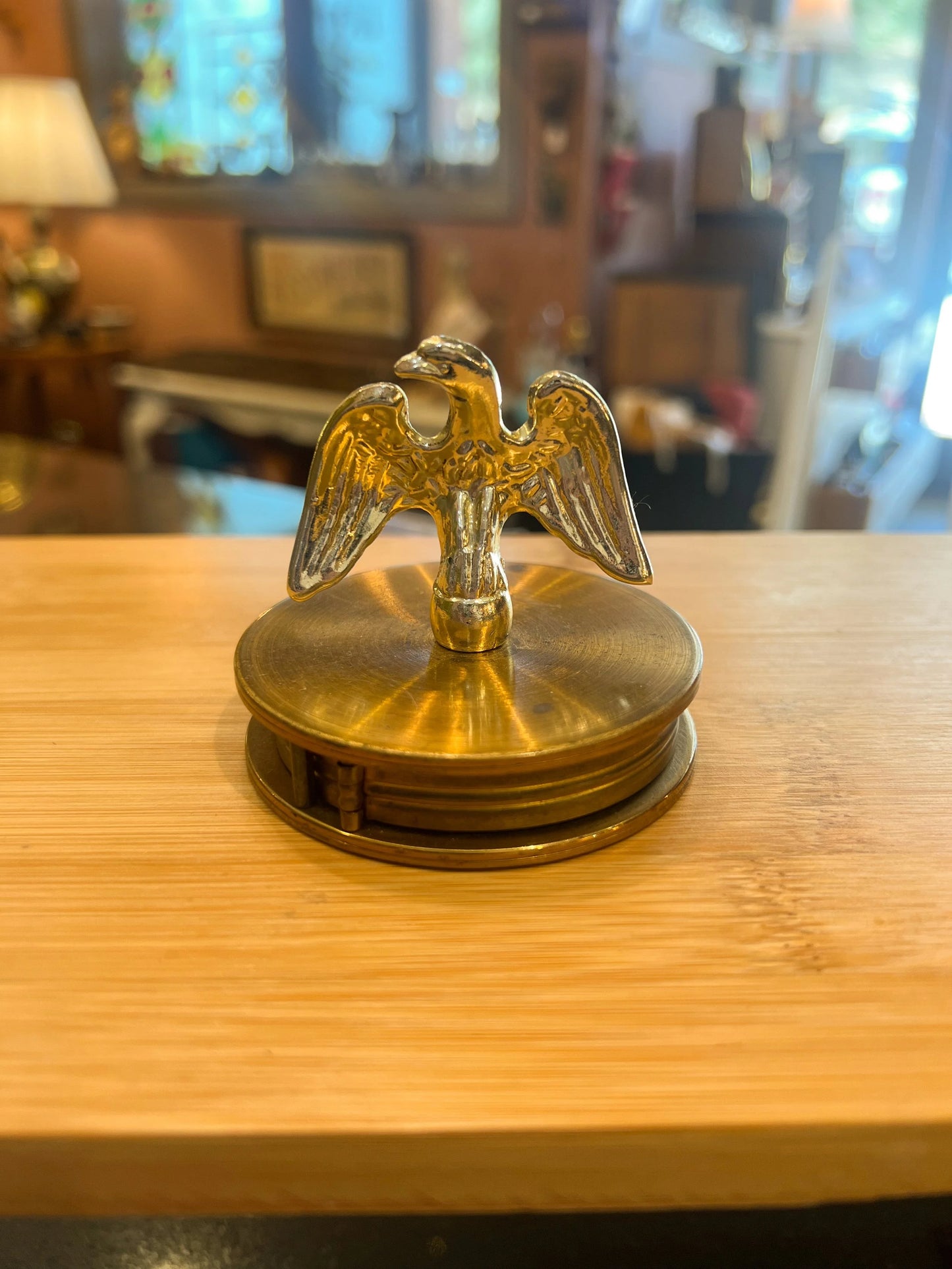 Vintage Brass Magnifying Glass