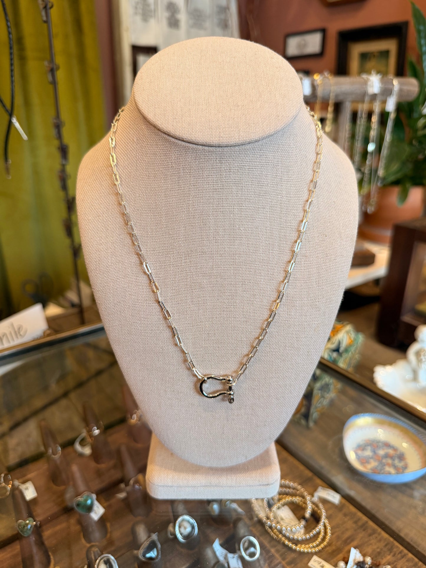 Sterling Silver Horseshoe Necklace