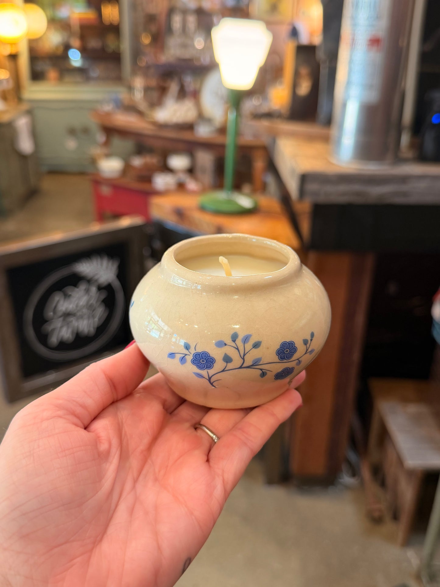 Vintage Candle With Lid - Caramel Whiskey