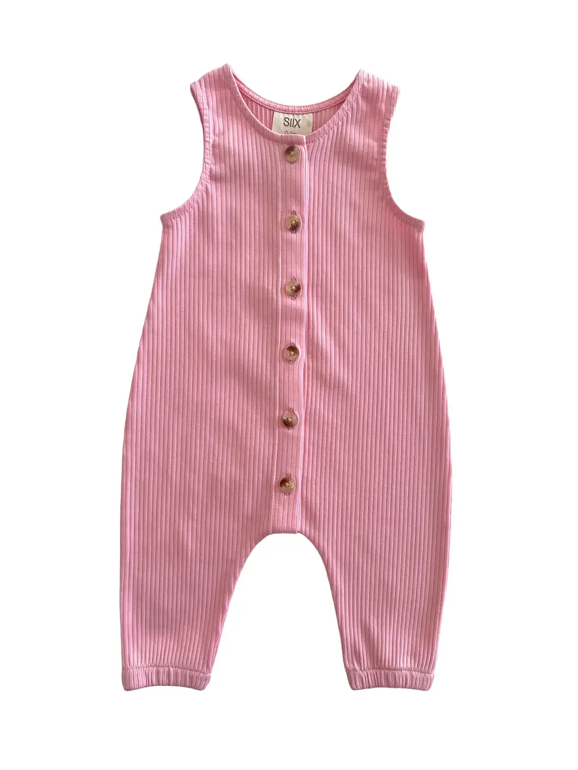 Baby Jumpsuit Assorted - Tan Stripes