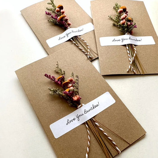 Assorted Dried Flower Cards- Large