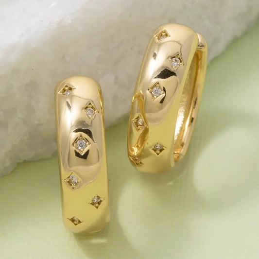 Hoops With Crystals