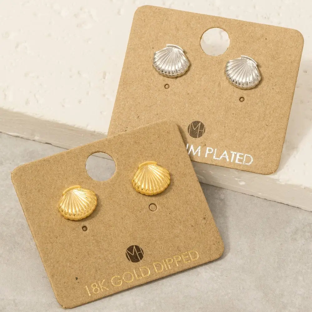 Shell Stud Earrings
