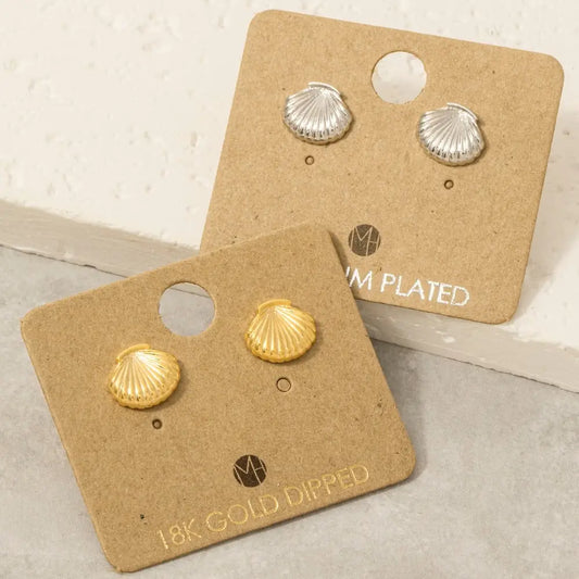 Shell Stud Earrings