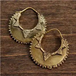 Brass Raj Earrings