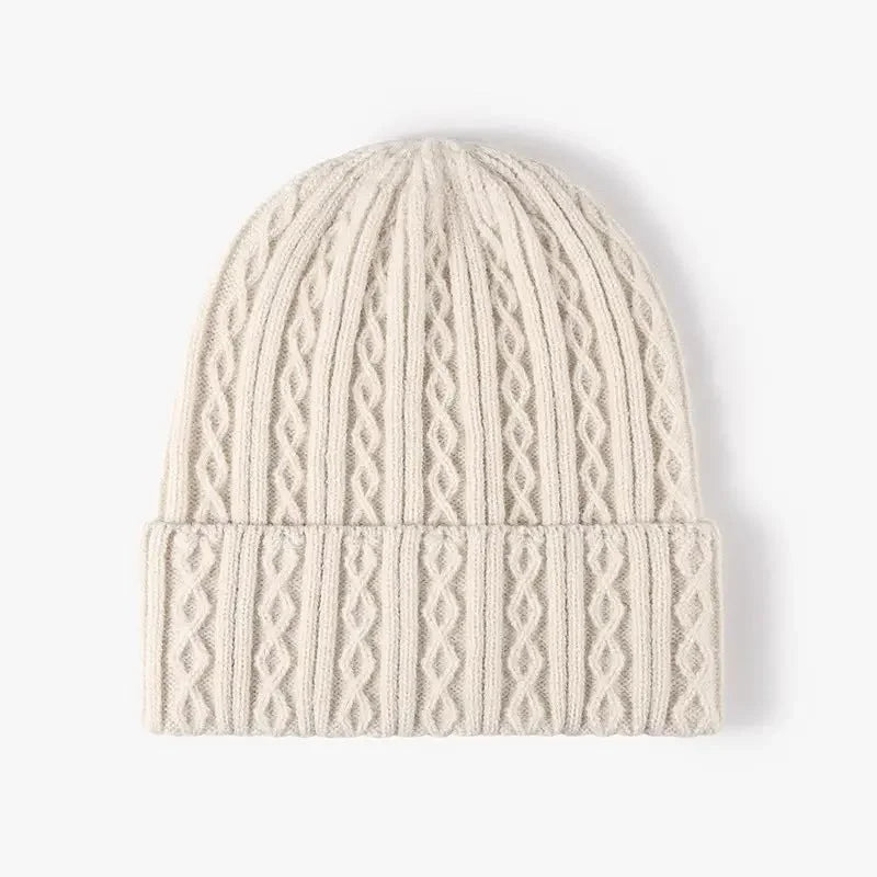Solid Color Twist Knit Beanies Assorted