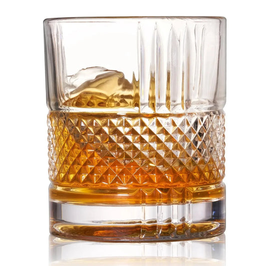 Crystal Spinning Scotch Rocks Glass