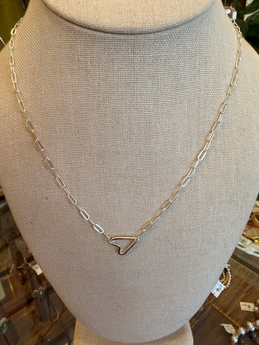 Sterling Silver Heart Necklace