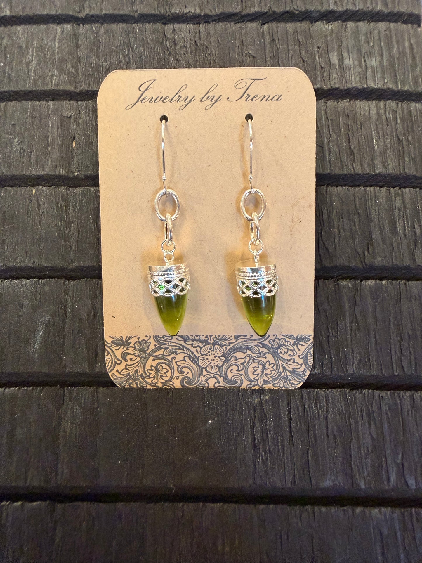 Sterling Silver and Peridot Earrings