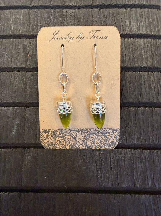 Sterling Silver and Peridot Earrings