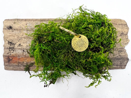 Hand Stamped Sugar Flower Key Tag