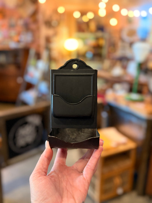 Vintage Wall Hanging Match Holder