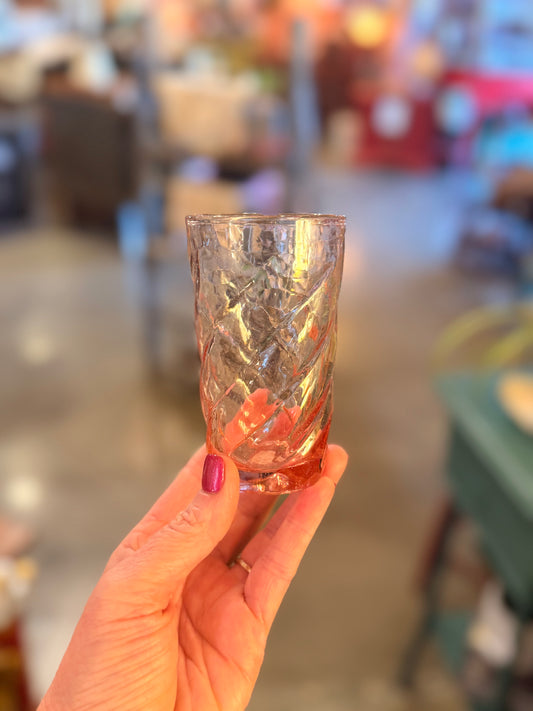 Vintage Pink Juice Glasses