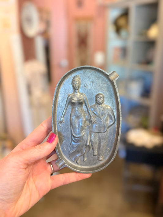 Vintage Heads or Tails Ashtray
