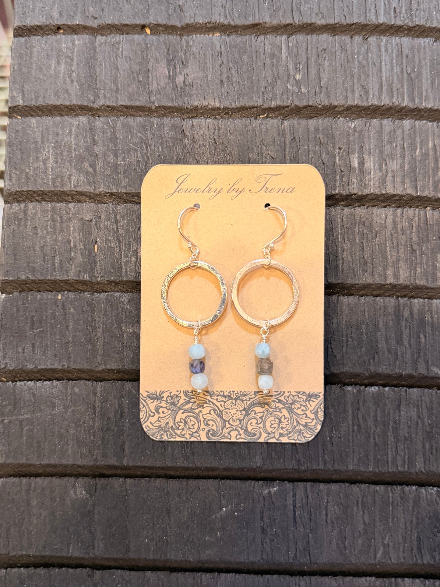 Sterling Silver Aquamarine Dangle Earrings