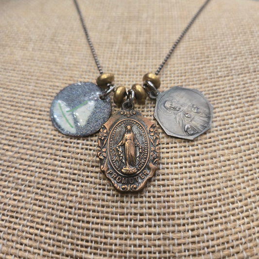 Vintage Virgin Mary Necklace