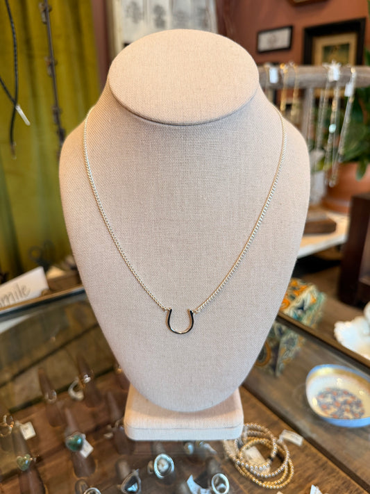 Sterling Silver Horseshoe Necklace