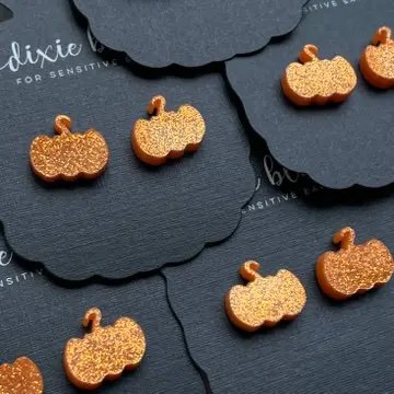 Pumpkin Stud Earrings