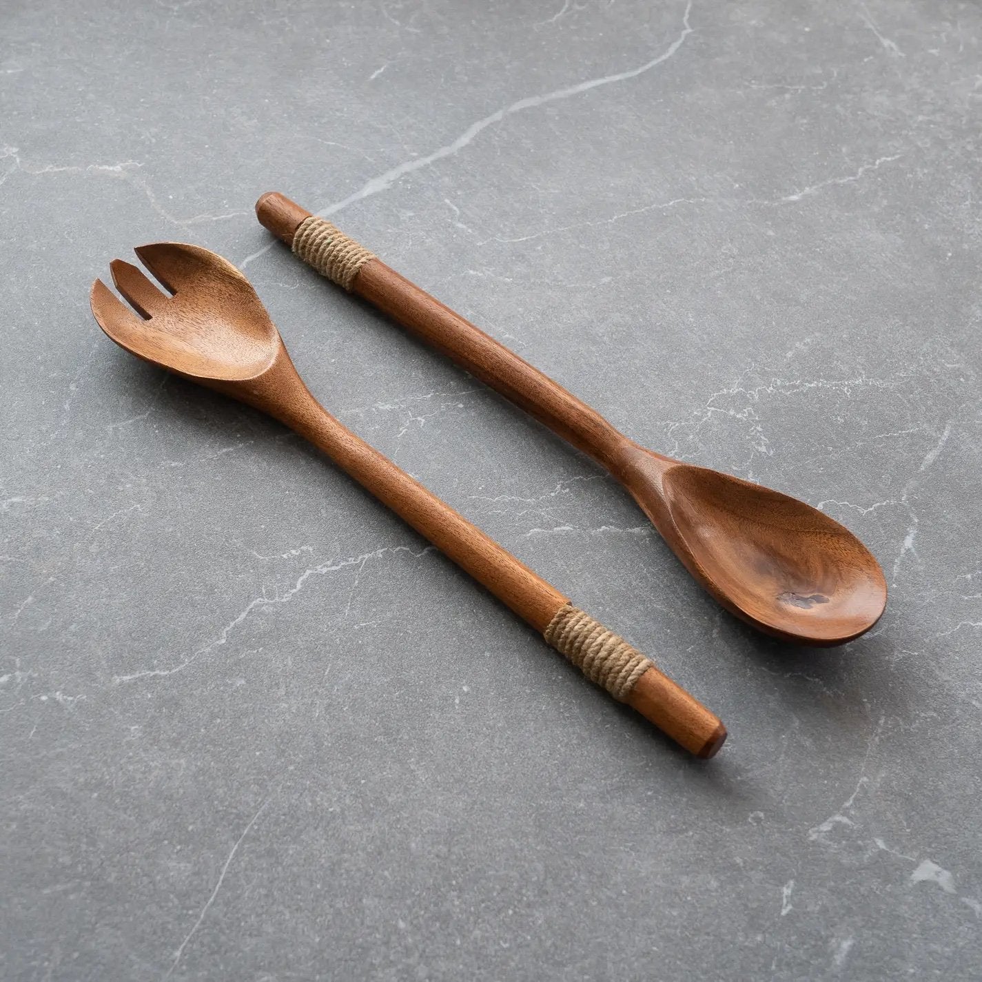 Babul Wood & Jute Wrapped Servers