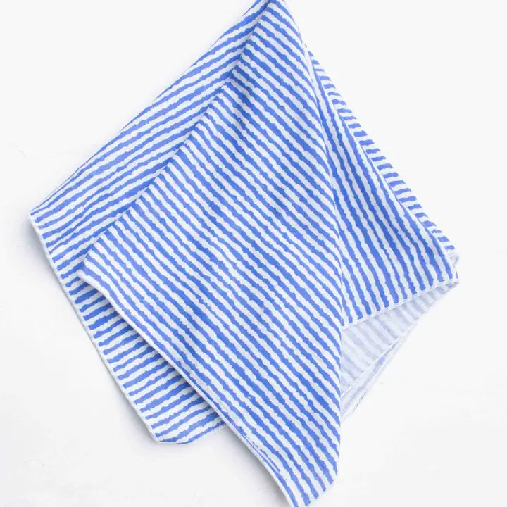 Bandana- Blue & White Striped