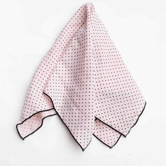 Bandana- Pink & Black Hearts